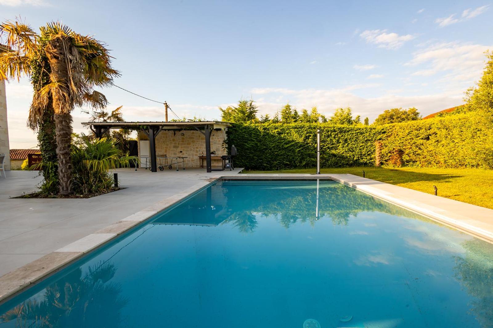 Villa Au Petit Bonheur Avec Clim - Hameau Au Calme - Piscine Chauffee - Petanque Moncrabeau Екстериор снимка